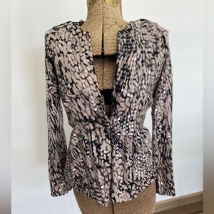INC Sequin chic cardigan in Black and Tan